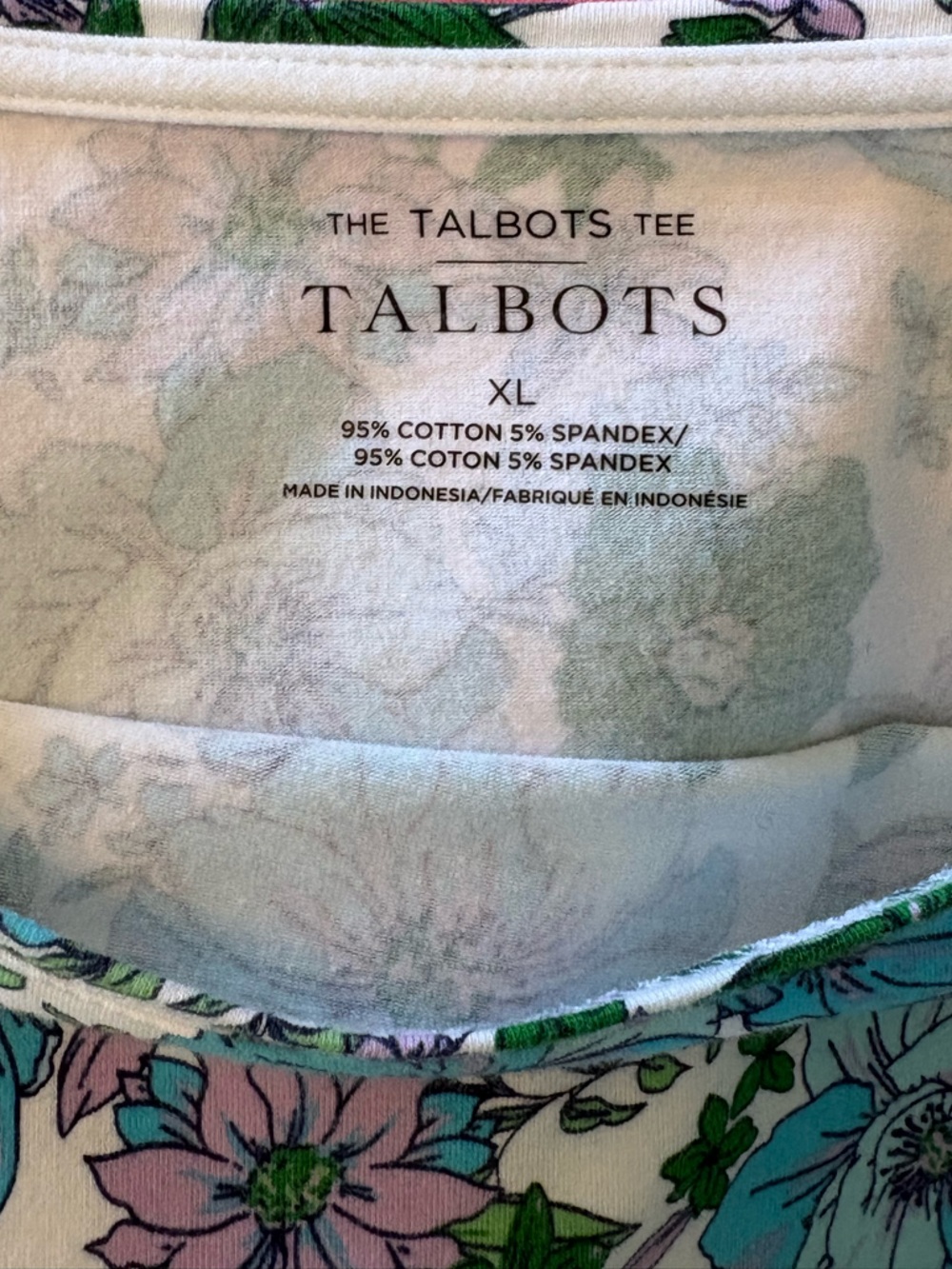 🌸 Talbots Floral Boatneck Top – Size XL – Effortless Classic Style 🌸 - Picture 2 of 6